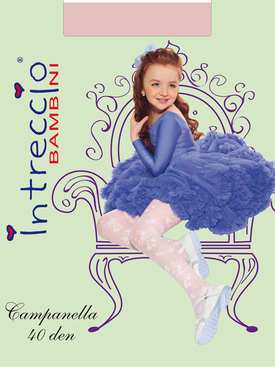 Колготки детские, Intreccio Bambini CAMPANELLA 40, rosa,  CAMPANELLA 40 розовый