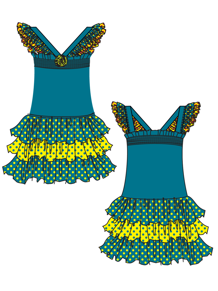 Платье детское пляжное,  GQ031207 Tango 