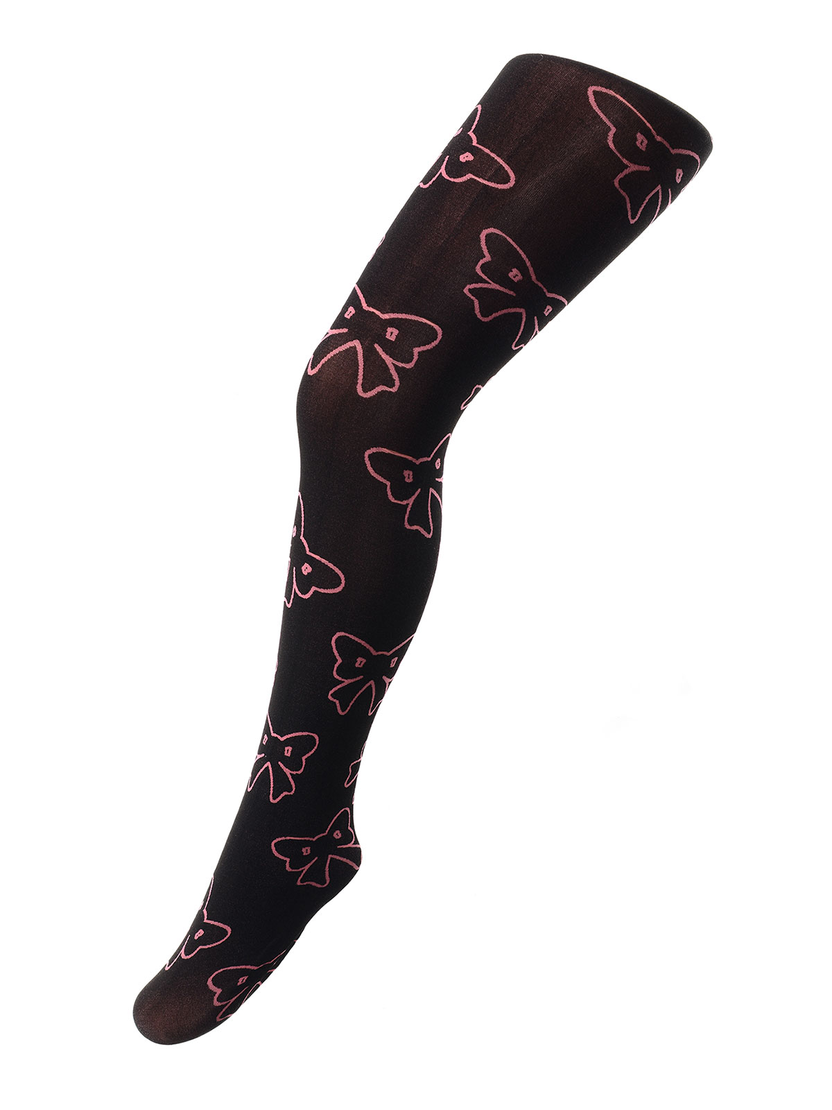 Колготки подростковые, Franzoni Ribbon, nero/cherry,  Ribbon чёрный