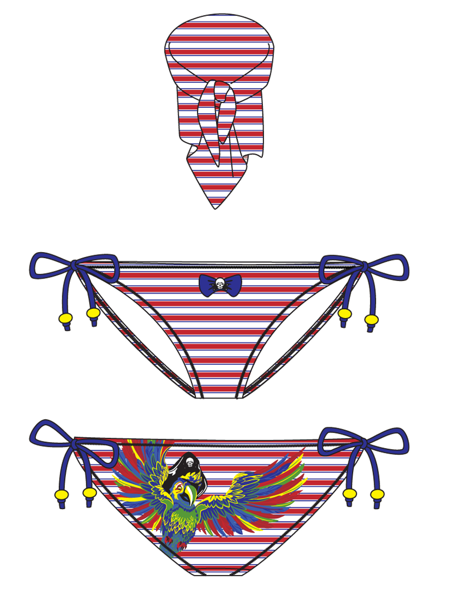 Плавки (плавки, парео),  GPZ081201 Nauta красный