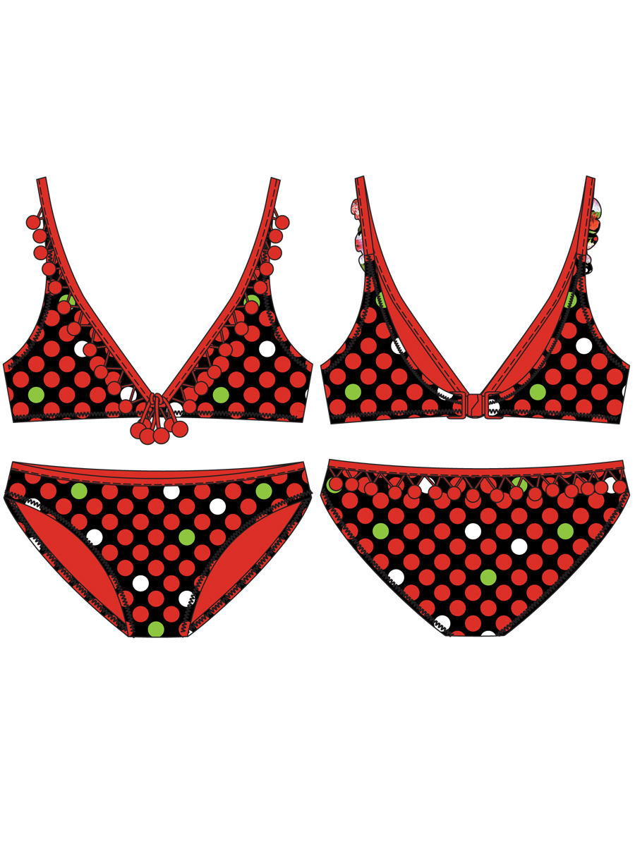 Детский купальник,  GB011212 Laura чёрный