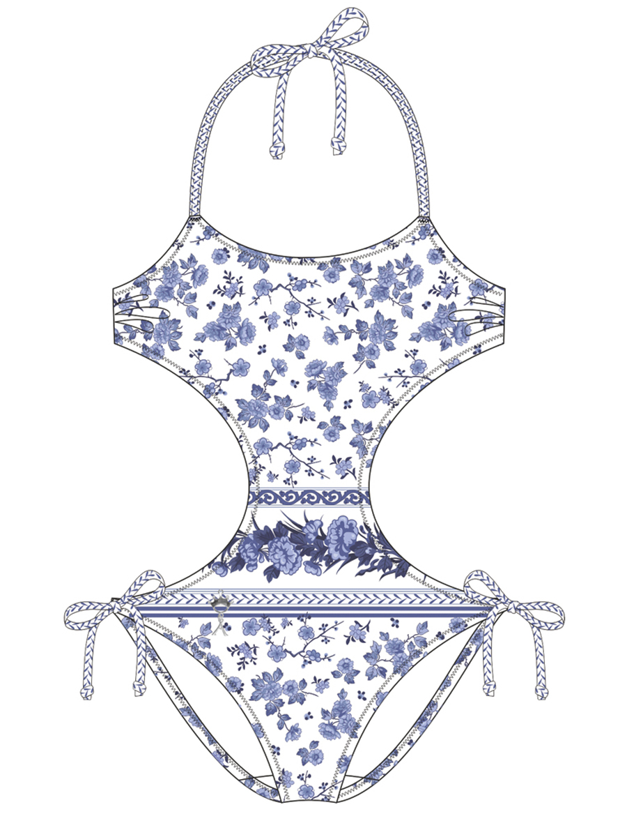 Купальник детский Sylva,  GS011508 AF Sylva голубой