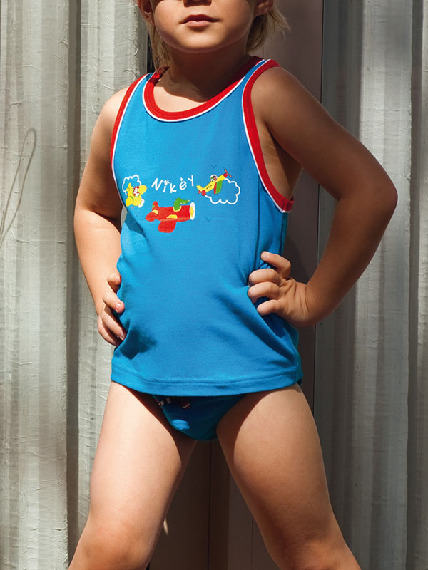 Майка для мальчика,  ABBM311110 синий