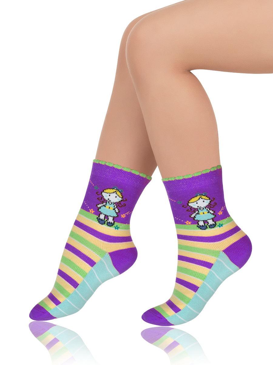 Носки детские, Arina SAK-14212, сиреневый,  SAK-14212 сиреневый