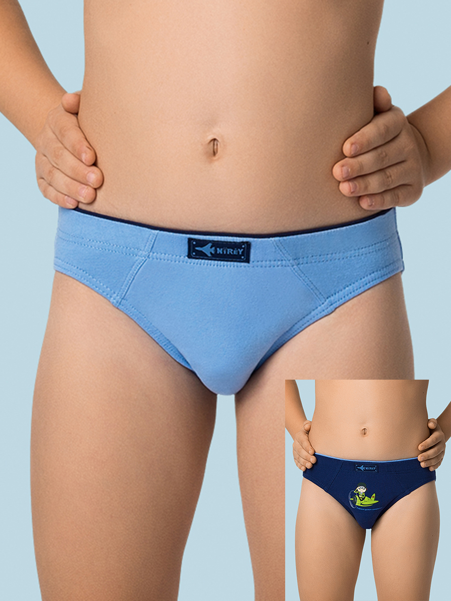 Трусы для мальчиков (2 шт.), Nirey BP441302, navy/light blue,  BP441302 синий