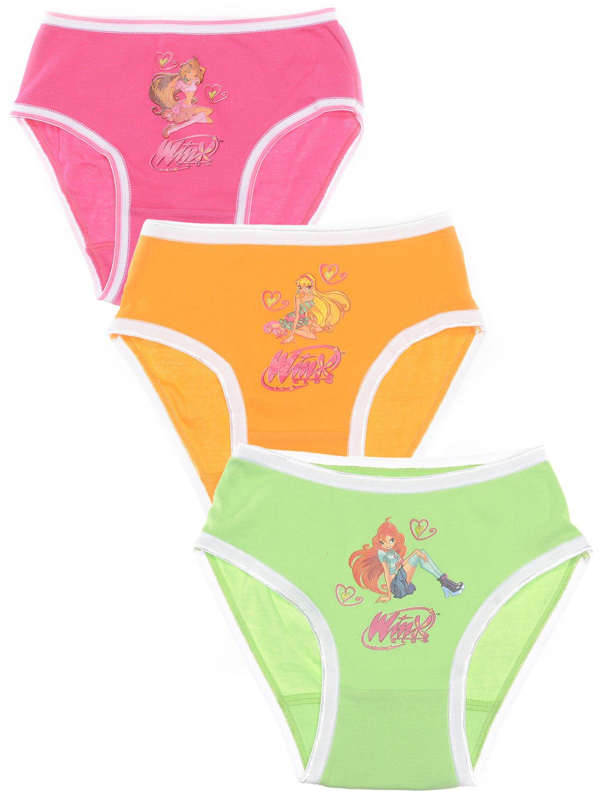 Трусы, 3 шт., Franzoni Winx Moda, multicolor,  Winx Moda розовый