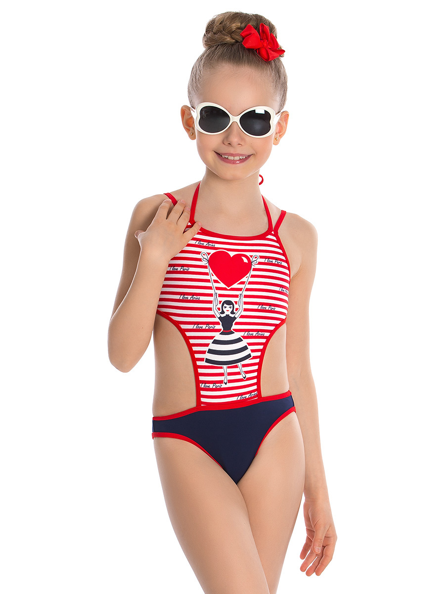 Купальник детский,  GI051807AN красный