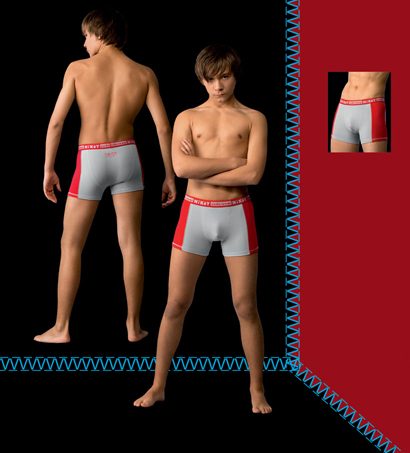 Трусы-боксеры для мальчиков,  TXL9913D серый