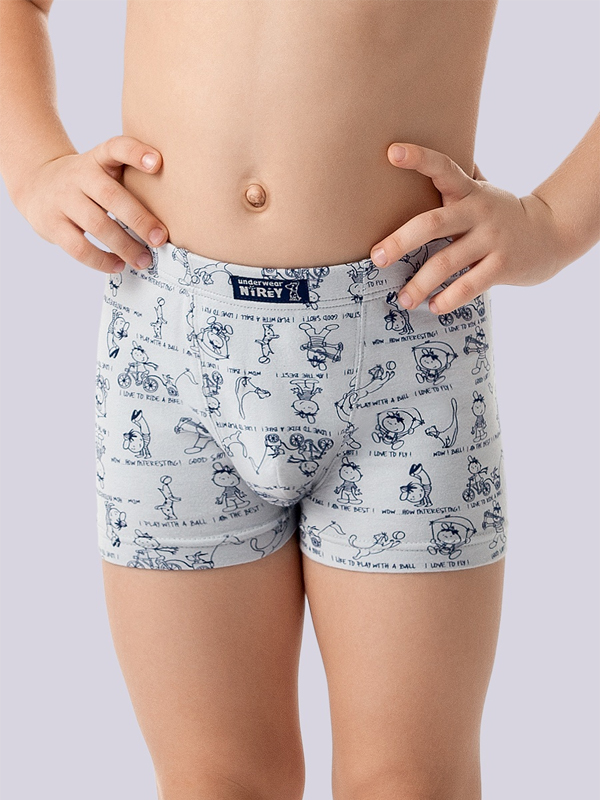 Трусы-боксеры для мальчиков,  BXL 371313 B серый