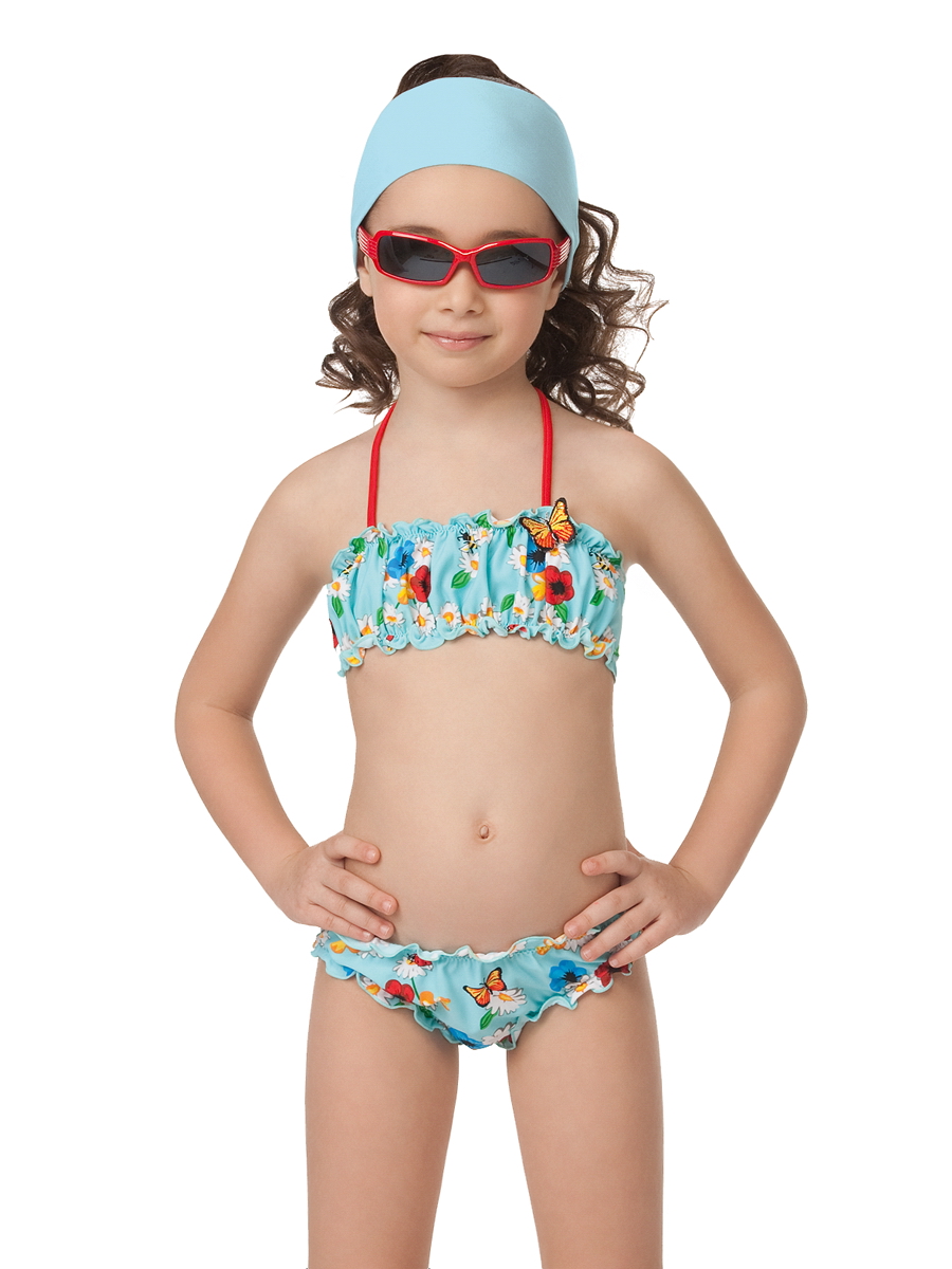 Детский купальник,  GB091302 Freesia голубой