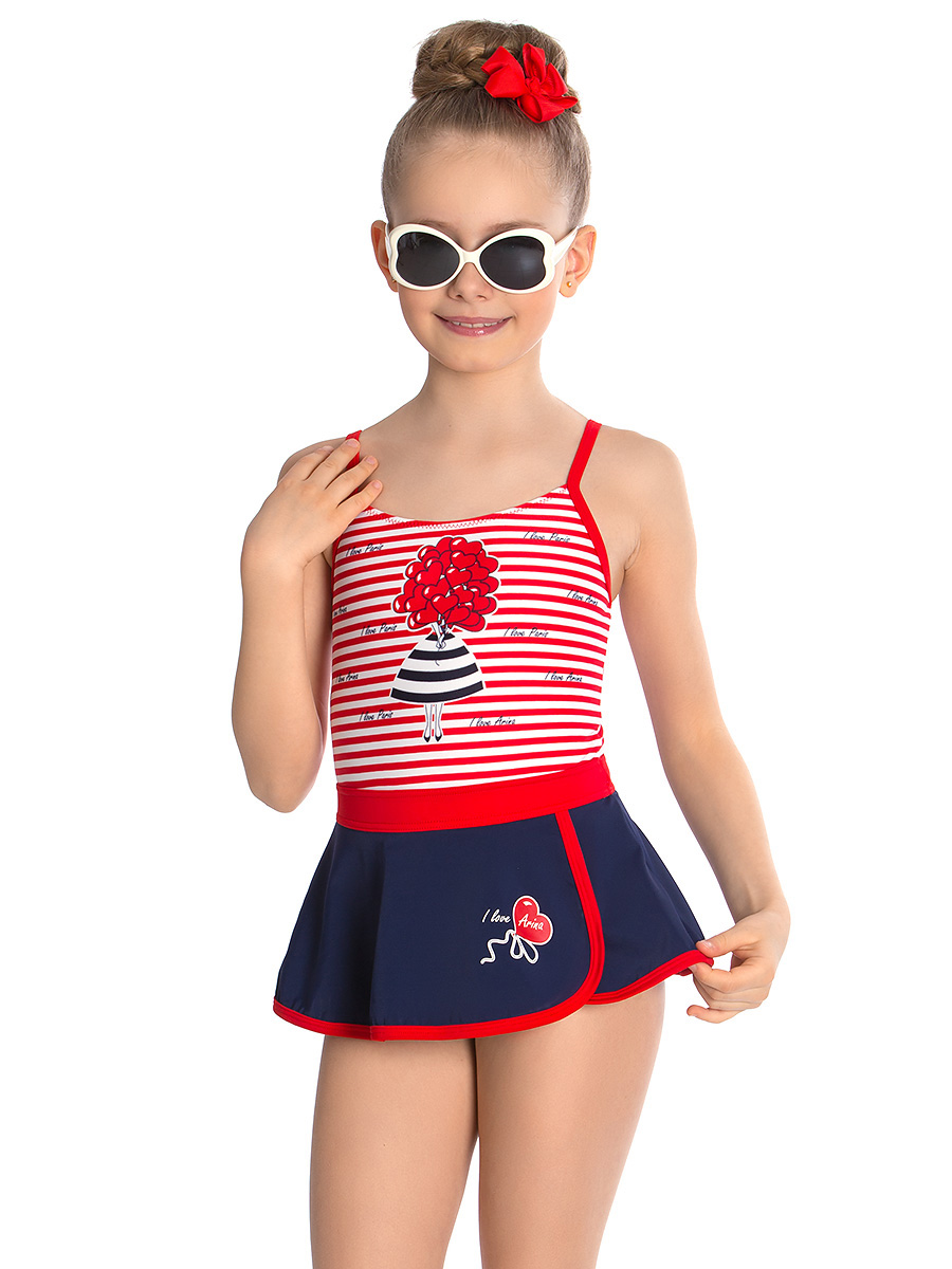 Купальник детский,  GS051808AN красный