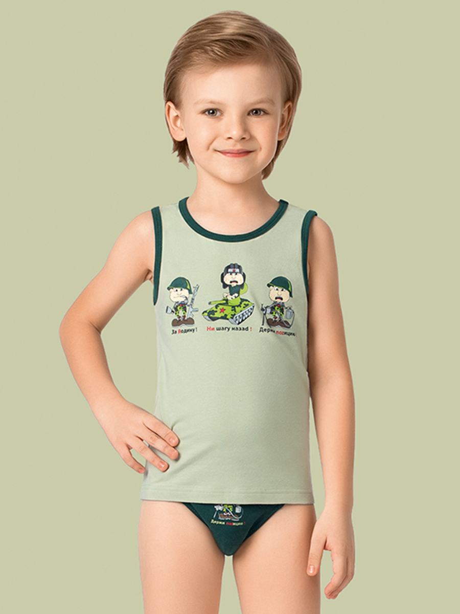 Майка для мальчиков,  BM401309 зелёный