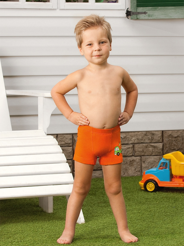 Трусы-боксеры детские  для мальчиков,  BXL391304 оранжевый