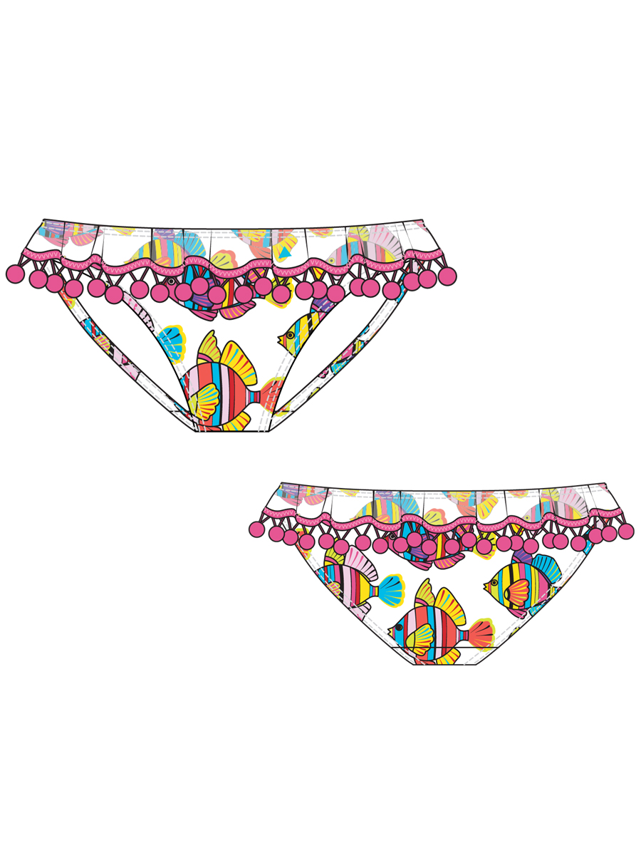 Плавки для девочки Danio,  GP111204 Danio белый