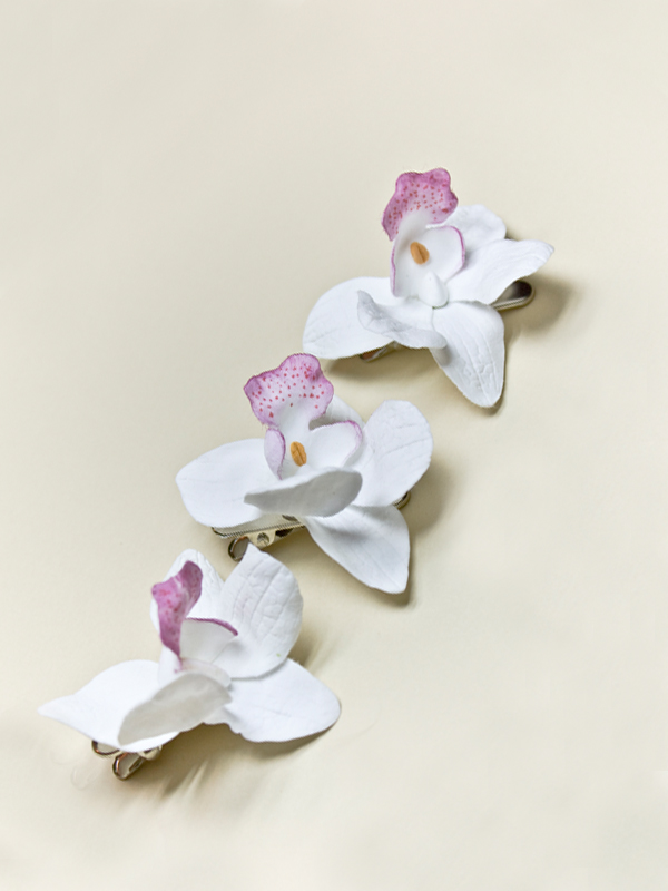 Заколка,  JLS13 белый