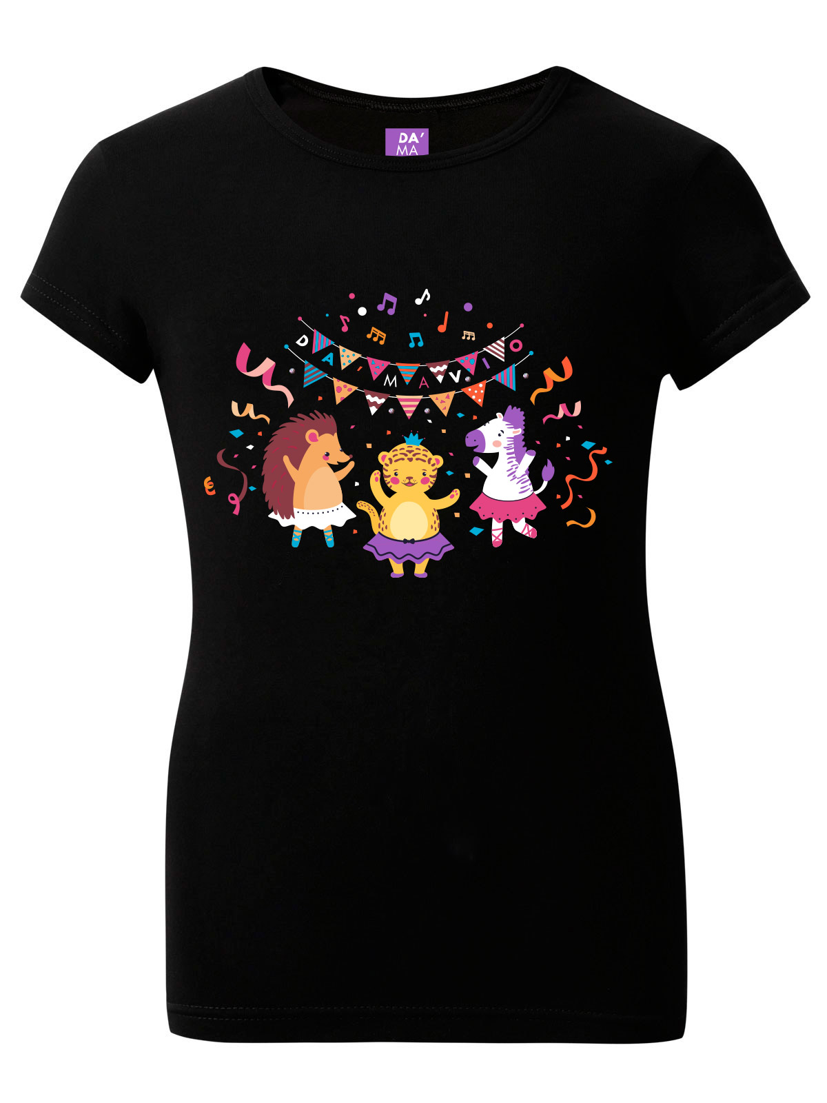 Футболка, FDS011903B, чёрный,  FDS011903B чёрный