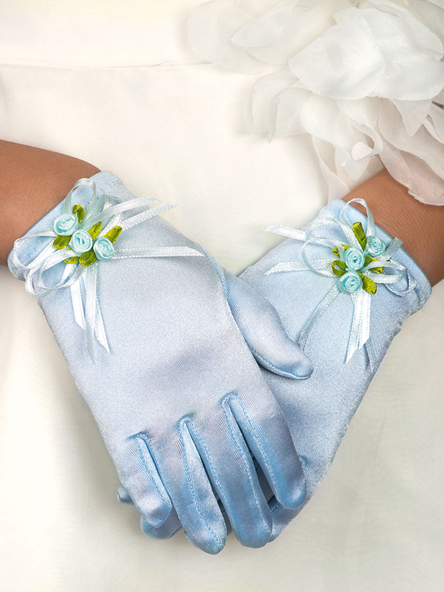 Перчатки для девочек, Perlitta PACG011322, голубой,  PACG011322 голубой