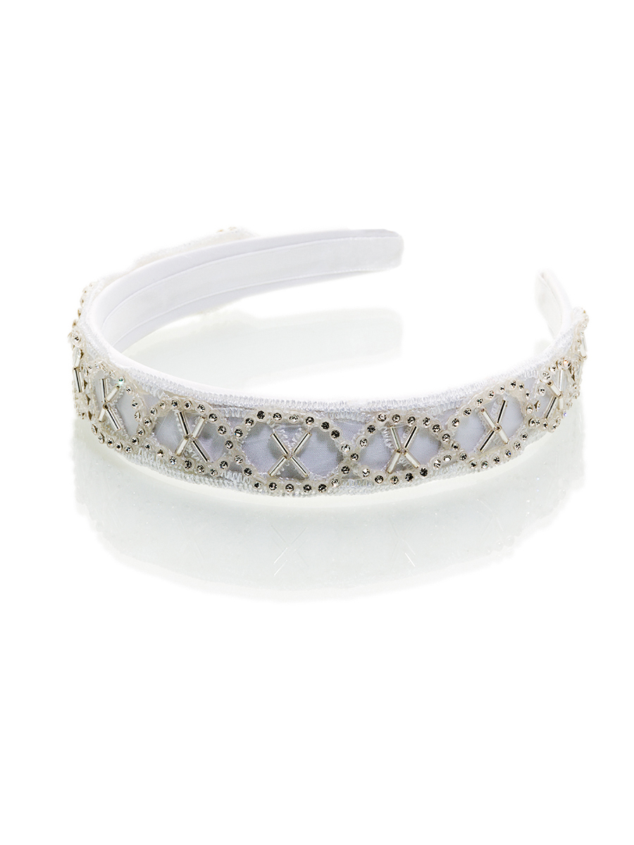 Ободок, Perlitta PACO021432, белый,  PACO021432 белый