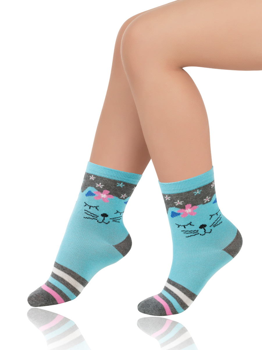 Носки детские, Arina SAK-14217, голубой,  SAK-14217 голубой