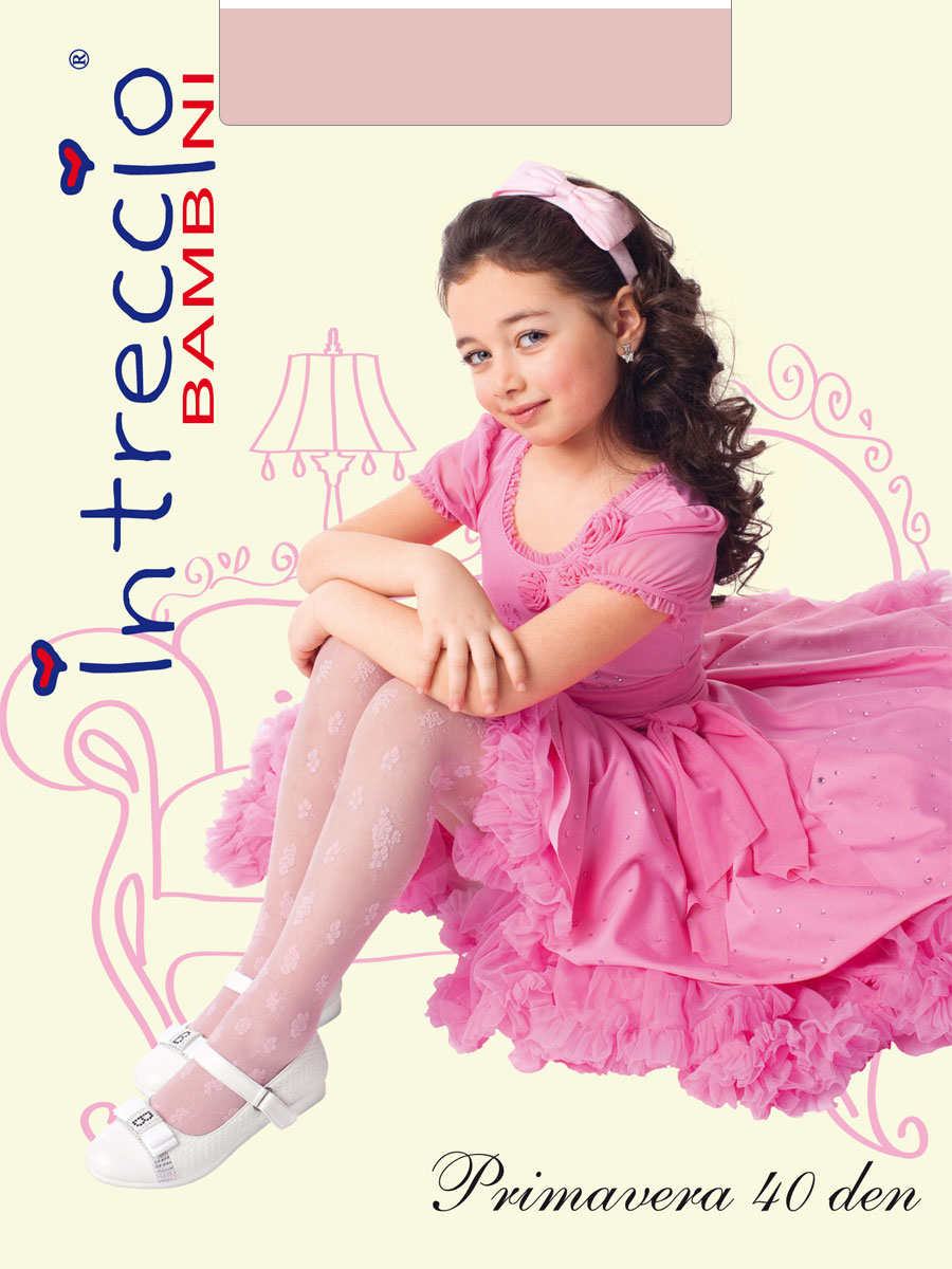 Колготки детские, Intreccio Bambini PIOVANA 40, rosa,  PIOVANA 40 розовый