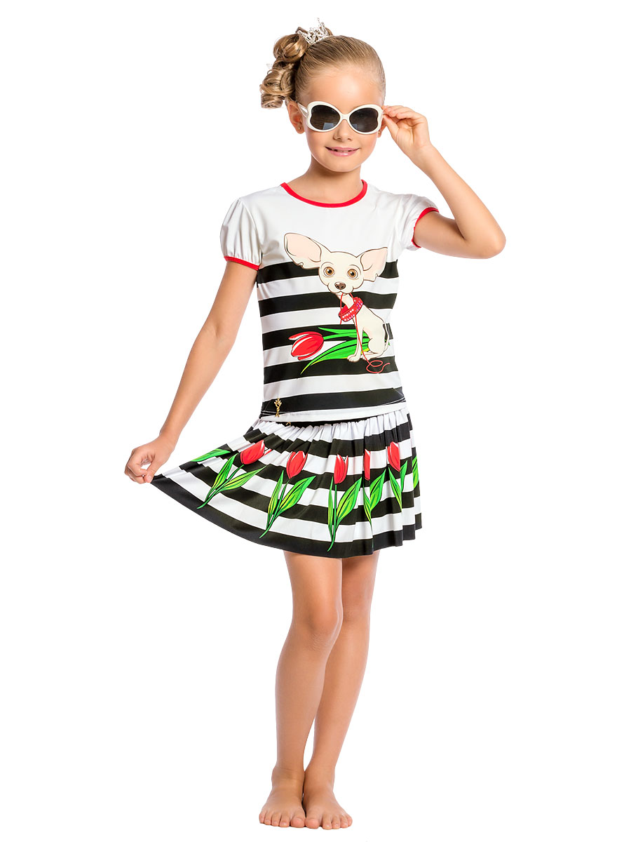 Футболка с юбкой Linn,  GY011708 AF Linn разноцветный