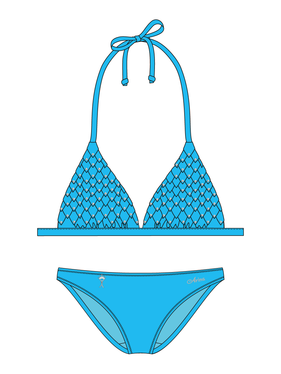 Купальник детский Nicoletta,  GB011401A AF Nicoletta голубой