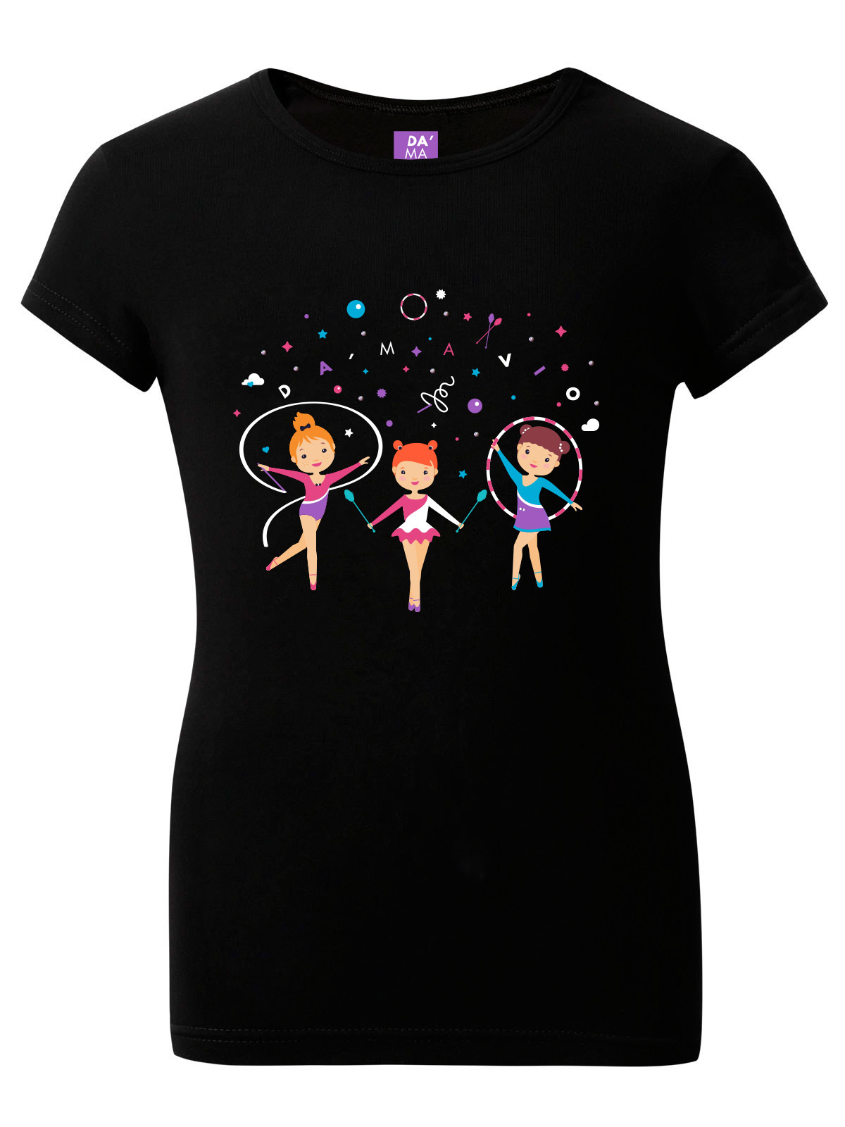 Футболка, FDS011902B, чёрный,  FDS011902B чёрный