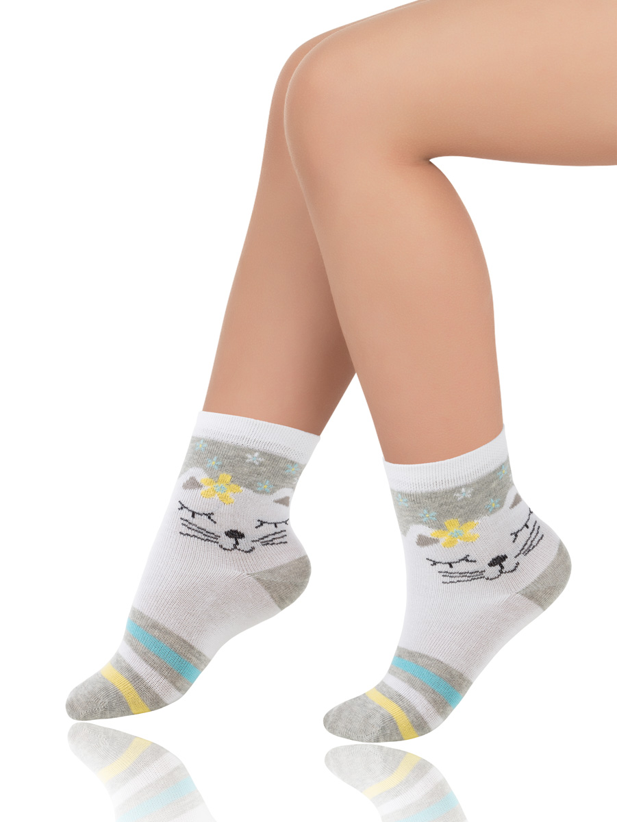 Носки детские, Arina SAK-14217, белый,  SAK-14217 белый