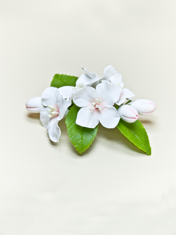 Заколка,  JLS7 белый