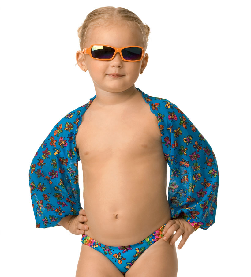 Купальный костюм для девочек,  GPH021003 Tropicana синий