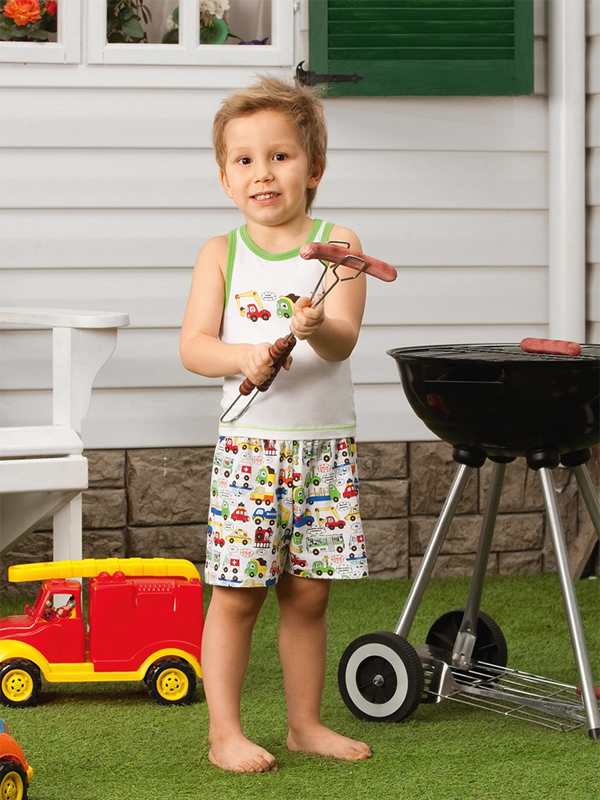 Пижама детская для мальчиков,  BXP 391309 белый