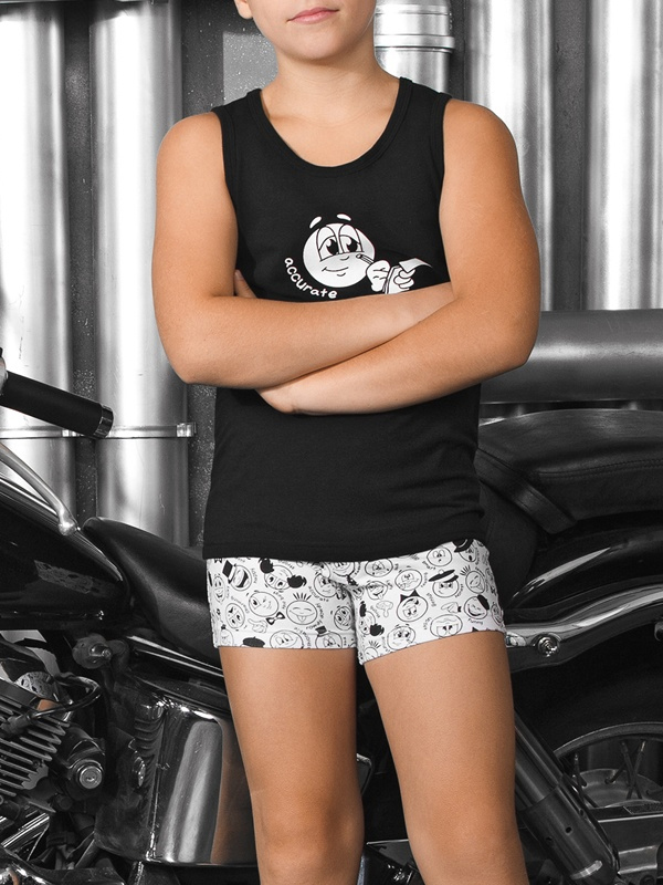 Майка детская для мальчиков,  BM381312 чёрный