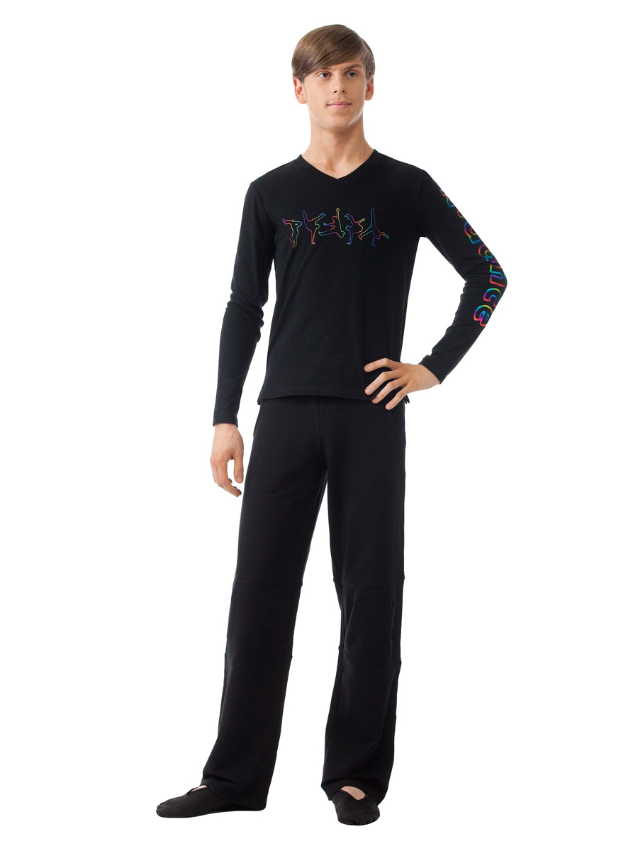 Футболка с длинным рукавом, Nirey SBZG341223B, чёрный,  SBZG341223B чёрный