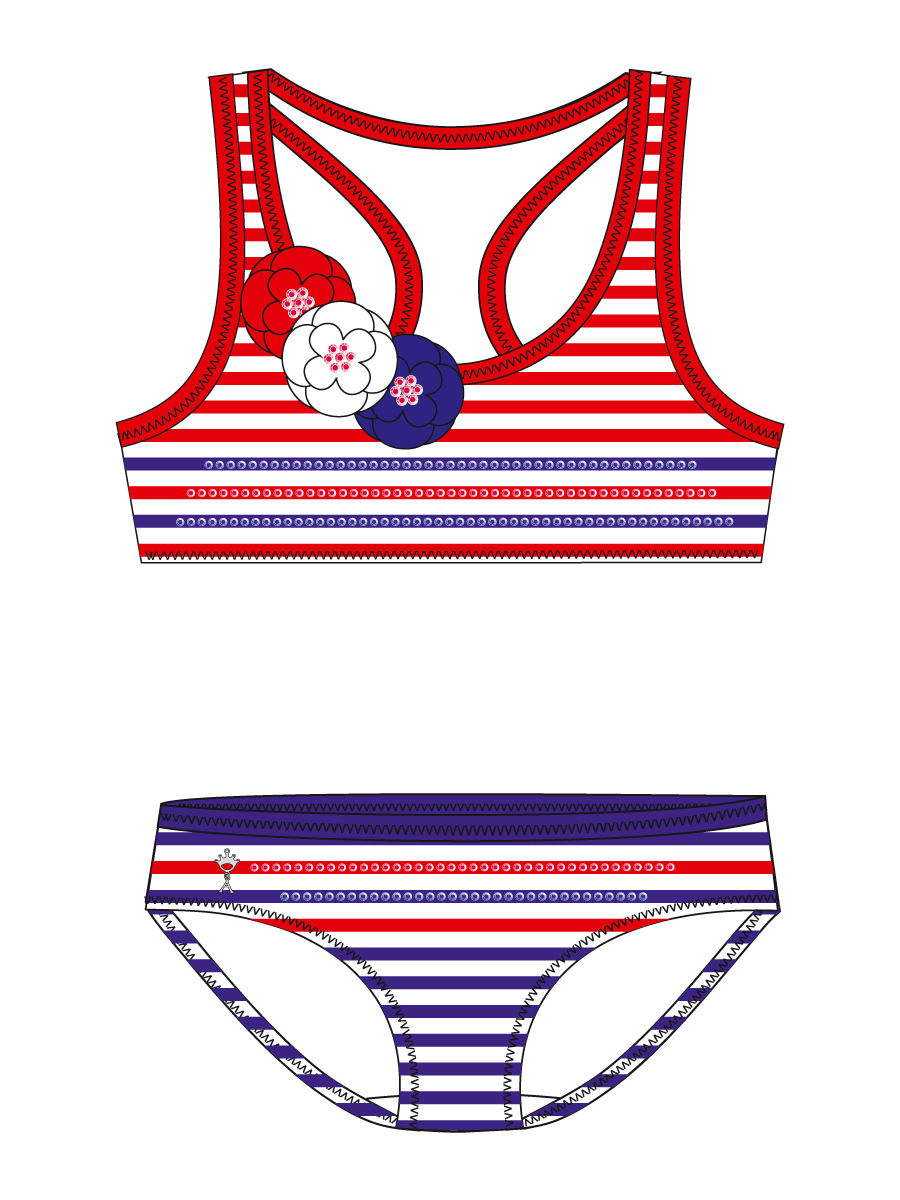 Купальник детский Sabina,  GB021401 AF Sabina синий