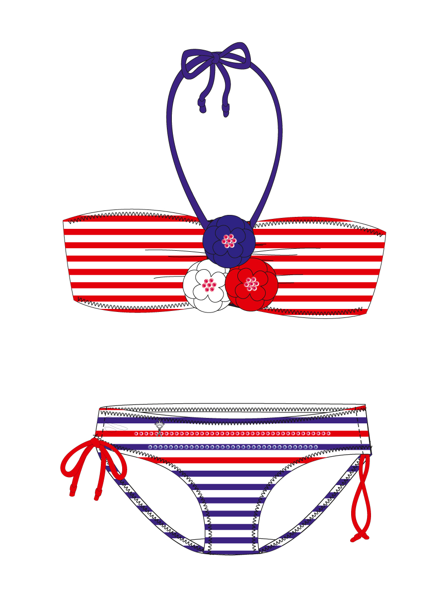 Купальник детский Servane,  GB021403 AF Servane синий