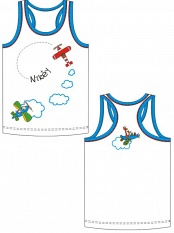 Майка для мальчика,  ABBM311109 белый