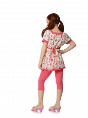 Пижама (футболка, капри),  AGFL 281215 розовый