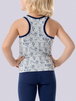 Майка-борцовка для мальчиков,  BBM 371316 A серый