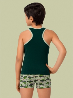 Майка-борцовка для мальчиков,  BBM401308 зелёный