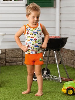 Майка детская  для мальчиков,  BM391307 белый