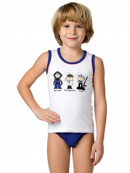 Майка для мальчиков,  BM451307 белый