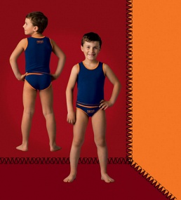 Майка с трусами,  BMS9904B синий