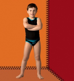 Майка с трусами,  BMS9904C чёрный