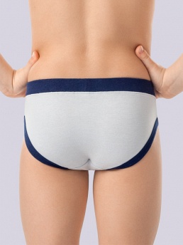 Трусы для мальчика, 2 шт., Nirey BP371312, светло-серый/принт,  BP371312 серый