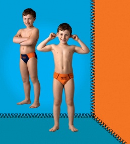 Трусы для мальчика, 2 шт.,  BP9901C оранжевый