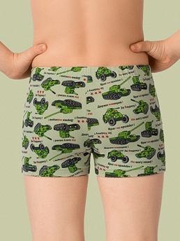 Трусы-шорты для мальчиков,  BX401307 зелёный