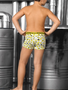 Трусы-боксеры детские для мальчиков,  BXL381303 белый