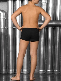 Трусы-боксеры детские для мальчиков,  BXL381309 чёрный