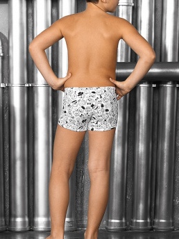 Трусы-боксеры детские для мальчиков,  BXL381310 белый