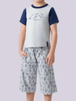 Пижама, Nirey BXP371319, светло-серый/принт,  BXP371319 серый